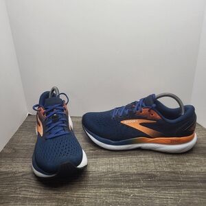 Brooks Ghost 16 Running Shoes in Blue Opal Orange Men's Size 8.5 D Sneakers